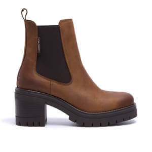 Carl Scarpa Spoleto Brown Leather Ankle Boots